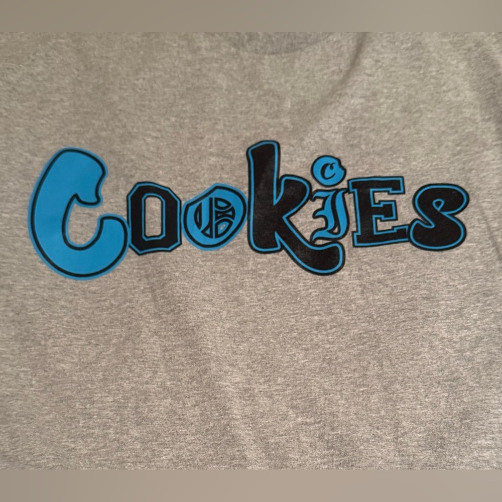 Gray and Blue Short Sleeve Tee